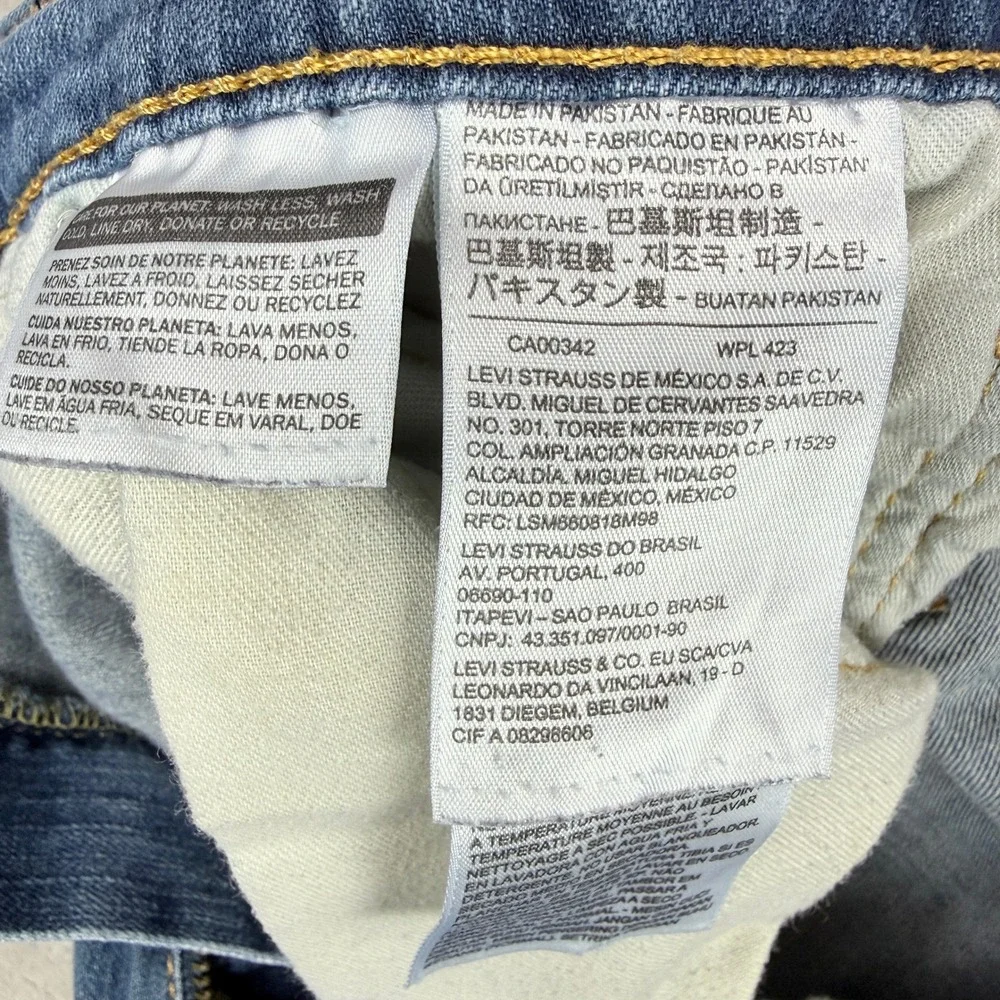 Levi's 541 Jeans Mens 38x30 Blue Athletic Taper Stretch Denim Faded Preppy